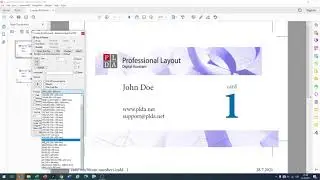 PLDA: Business card imposition