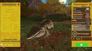 Jogando de Crocodilo no Savannah Life no Roblox🐊🐘🦏