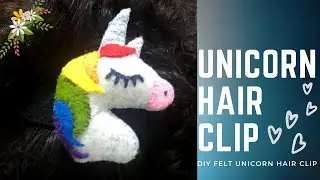Unicorn Hair Clip