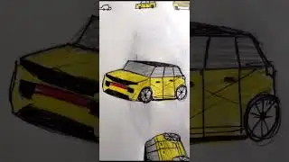 car drawing #art #drawing #shorts #rangerover