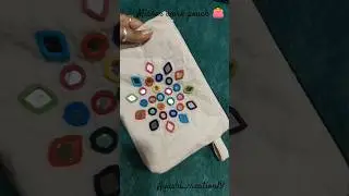 mirror work pouch tutorial 👛#youtubeshorts#pouchmaking#handbroidery#handmade#artandcraft#viralshort