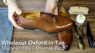 Wholecut Shoe - Tan - Made in Italy, by Thomas Bird
