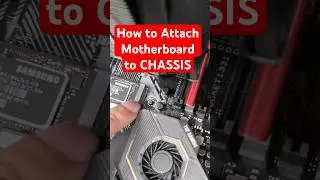 How to Attach Motherboard to the PC Case #pcbuild #diypcbuild #hardwaremods