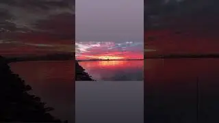 Harbor Island Red Sunrise