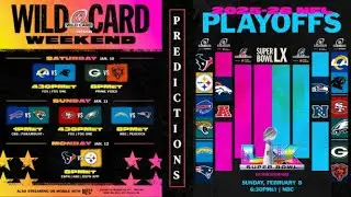 NFL 2025 Super Wild Card Weekend Predictions!