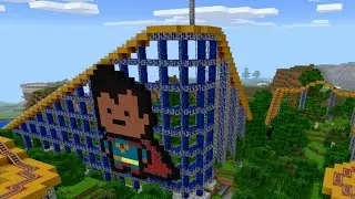 Superman The Ride - Minecraft Pocket Edition Fan-Made Rollercoaster
