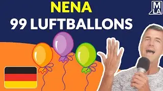 🇩🇪 Aprender Alem&aacute;n con M&uacute;sica | #1 Nena - 99 Luftballons (1983, Pop) | Marcus' Language Academy
