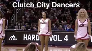 Clutch City Dancers (Houston Rockets Dancers) - NBA Dancers - 12/31/2019 dance performance