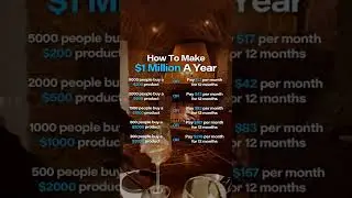 How To Make $1,000,000 A Year 💸