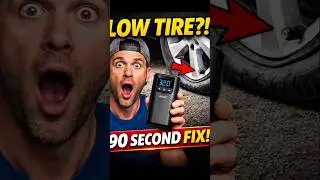 Low Tire Pressure? This Fix Takes 90 Seconds 😱#tirepump #short #virelvideo
