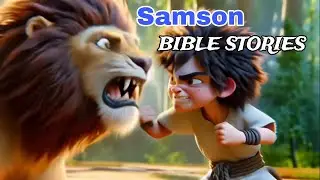 Samson Bible Story 🙏 #stories #bible #cartoon #ai#cartoon  #videos #history