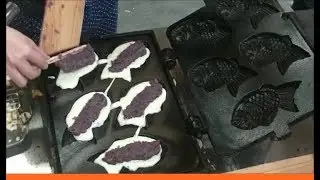 たい焼きの作り方 『伏見たいやき店』 Japanese Pancakes - Taiyaki