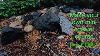 How to make an outdoor mini RC rock crawler course for 1/24 and 1/18 scale