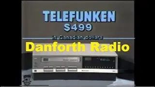 1984 Danforth Radio 8170 Telefunken VHS VCR TV Commercial