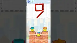 DRAW TO SMASH 1-2-3-4-5-6-7-8-9-0 POSTAL NUMBERS #shorts#drawtosmash#gamingshorts #satisfying#asmr