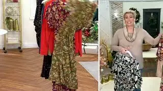 Belle Boho by Kim Gravel Floral Dreams Tiered Flutter Dress on QVC