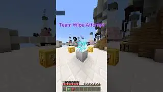 I try to wipe out an entire team in Minecraft Lucky Islands on Cubecraft!
