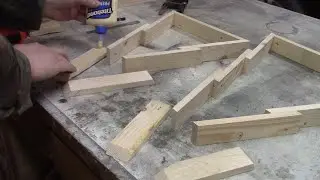 Rustic Christmas Trees From Reclaimed Wood