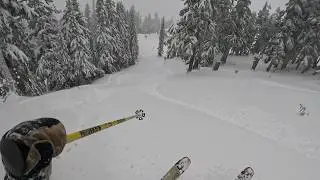 Storm Skiing at Stevens Pass, 12-8-2024