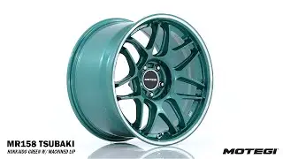 MOTEGI MR158 TSUBAKI | 18X10.5 | HOKKAIDO GREEN W/ MACHINED LIP
