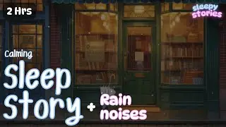 The COZIEST Hygge Bookshop Walk | Rain, Tea And Gentle Pages | Cozy Sleep story for adults with rain
