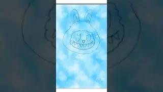 Labubu Drawing easy steps on iPad #labubu #labubuviral #labubucartoon #kidsvideo #kids #drawing