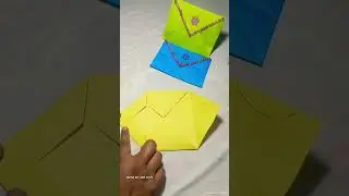 How to make a paper Envelope Making with paper art Hom#diy#paper#Ideas