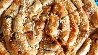 Spinach and Cheese Filo Spiral Pastry