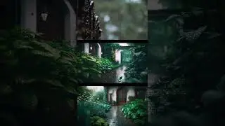 Rain in the home courtyard