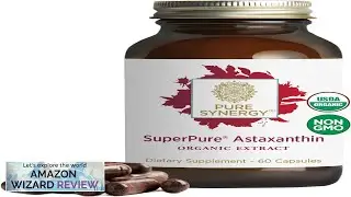 PURE SYNERGY SuperPure Astaxanthin Extract Organic Astaxanthin Supplement Vegan Astaxanthin Review