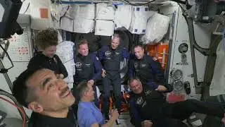 Expedition 67 - Axiom Mission 1 Space Station Arrival, Welcome Ceremony - April 9, 2022