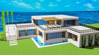 TUTO GRANDE MAISON MODERNE FACILE &Agrave; FAIRE | Minecraft