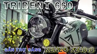 TRIUMPH TRIDENT 660 | VỪA MUA LẮP TRỢ SÁNG CHIẾU XA 300M VÀ VÀI MÓN PHỤ KIỆN QUAN TRỌNG