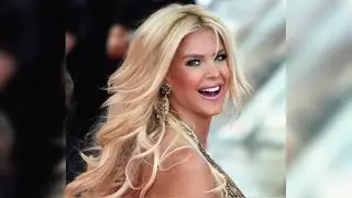 Victoria Silvstedt shows off her youthful physique in a swimsuit