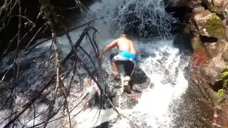 Jorge Jumping into secret waterhole in nj