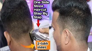How To One side Slope Haircut |Kaise Karen | 1 Side Haircut Sahi Tarika