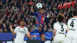 Kounde Scores Two Headers As Barcelona Edge Frankfurt 2-1 In Vital Champions League Win