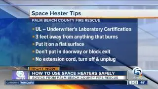 Keep warm and safe with these space heater safety tips