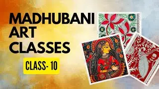 Madhubani Art || lesson-10|| Madhubani art for beginners || Mithila art classes || Indian art | DIY