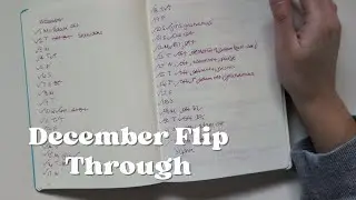 Пролистывание декабрьских записей | ежедневник в стиле Bullet Journal | Leuttchurm 1917 | минимал...
