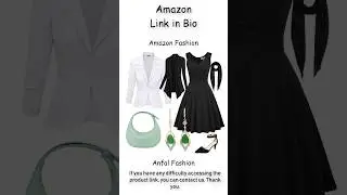🖤 Chic Black & White Elegance  🖤 #viralvideo #trending #amazon