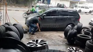 toyota avanza dari velg kaleng ring 14, ganti pake velg ring 15 recing