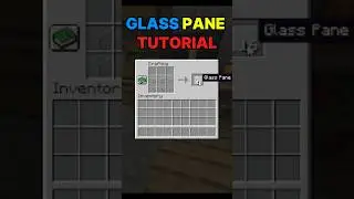 How to make glass pane in Minecraft