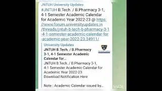 JNTUH BTECH 3-1 AND 4-1 SEM ACADEMIC CALENDAR ANNOUNCED