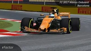rFactor F1 2017 Alonso Onboard Barcelona