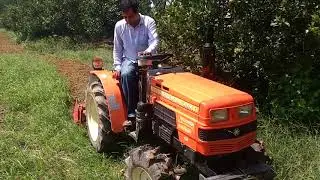 VST 22 Hp Tractor with 4' Rotary