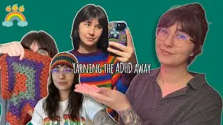 Playing with yarn to rebalance my brain chemistry | knit and crochet vlog
