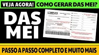 DAS MEI 2021 | COMO EMITIR DAS MEI | COMO GERAR DAS MEI
