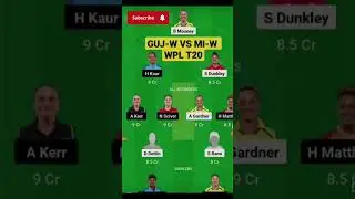 guj w vs mi w wpl 2023 dream 11 prediction | Mumbai Indians vs Gujarat Giants #wpl #ipl