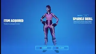 Buying SPARKLE SKULL in Fortnite item Shop
